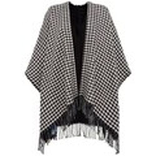 Bufanda Poncho Pata De Gallo Con Broche para mujer - Blugirl - Modalova