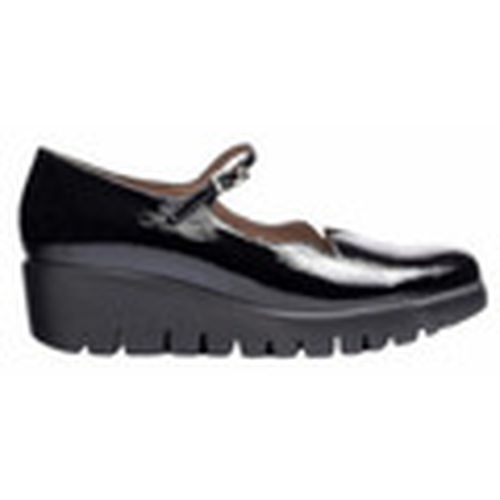 Mocasines mercedes piel charol linea fly con cuña para mujer - Wonders - Modalova