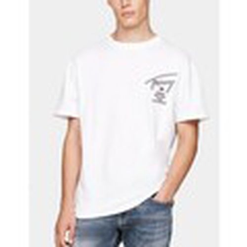 Camiseta CAMISETA SIGNATURE BACK LOGO TEE WHITE para hombre - Tommy Jeans - Modalova