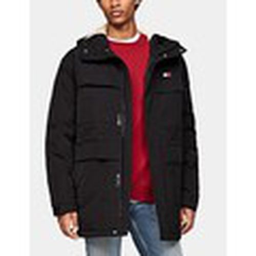 Cazadora CAZADORA TECH CANVAS PARKA BDS BLACK para hombre - Tommy Jeans - Modalova