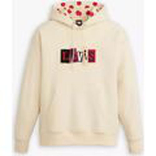 Jersey A1008 0014 - SKATE HOODED-ANGORA DOTS CREAM AND RED para hombre - Levis - Modalova