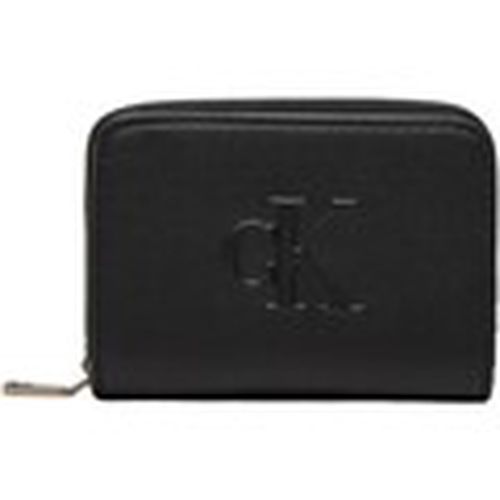 Cartera SCULPTED MED ZIP AROUND DEBOSS K60K612741 para mujer - Calvin Klein Jeans - Modalova