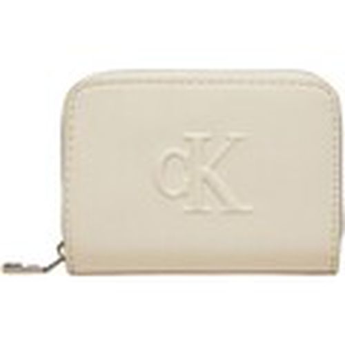 Cartera SCULPTED MED ZIP AROUND DEBOSS K60K612741 para mujer - Calvin Klein Jeans - Modalova