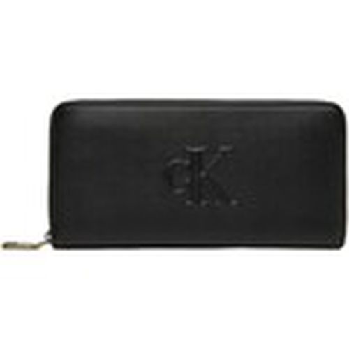 Cartera SCULPTED ZIP AROUND DEBOSS K60K612743 para mujer - Calvin Klein Jeans - Modalova