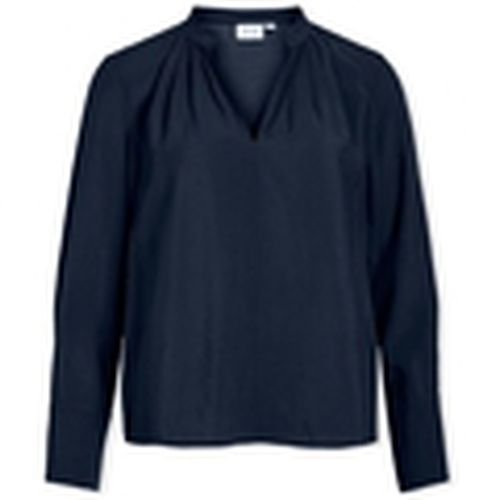 Blusa Top Milla L/S - Navy Blazer para mujer - Vila - Modalova