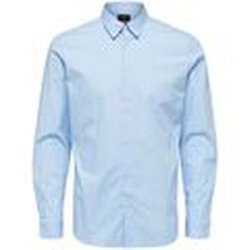 Camisa manga larga 16073122 MICHIGAN-LIGHT BLUE para hombre - Selected - Modalova