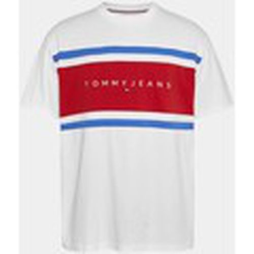 Camiseta CAMISETA SEW COLORBLOCK TEE WHITE para hombre - Tommy Jeans - Modalova