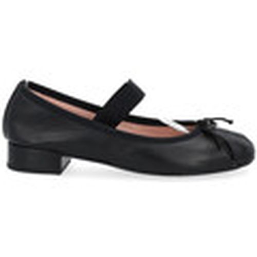 Zapatos Bajos Bailarina Gretschen de piel negra para mujer - Pretty Ballerinas - Modalova