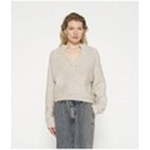 Jersey Polo Knit Sweater Grey para mujer - 10 Days - Modalova