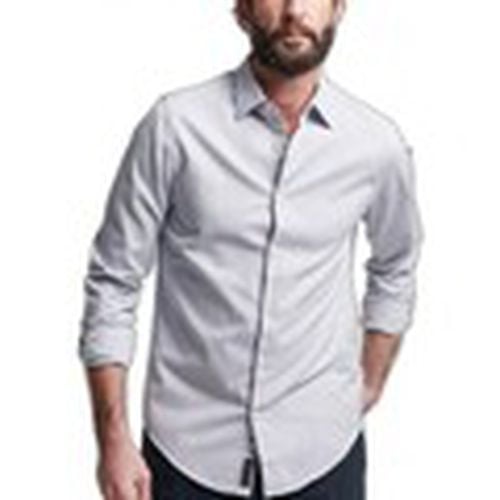 Camisa manga larga Studios Micro Textured para hombre - Superdry - Modalova