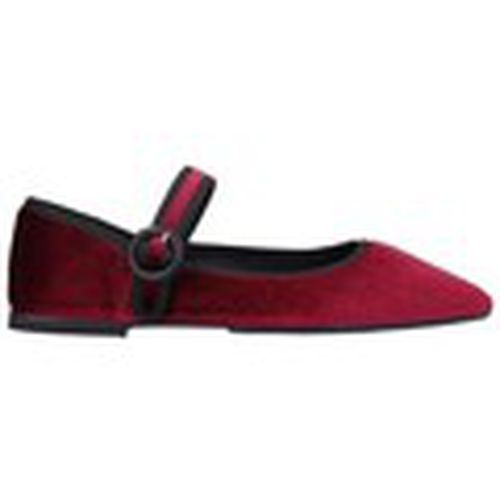 Zapatos de tacón BAILARINA VELVET HEBILLA SA24675 GRANATE para mujer - Top 3 Shoes - Modalova