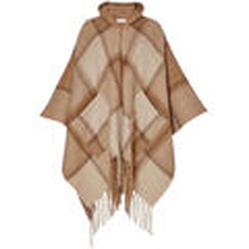 Bufanda Poncho jacquard con capucha para mujer - Liu Jo - Modalova