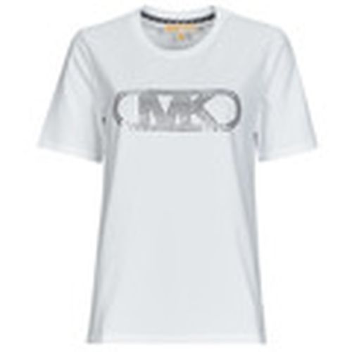 Camiseta CROP GWSH EMPIRE STUD TEE para mujer - MICHAEL Michael Kors - Modalova