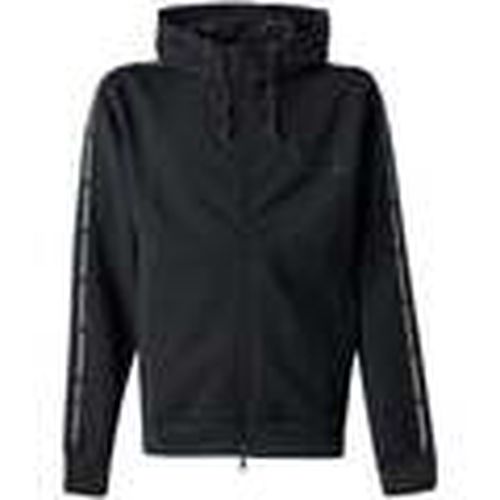 Jersey Logo Series Stretch Viscose Zip Hoodie Black para hombre - Ea7 Emporio Armani - Modalova