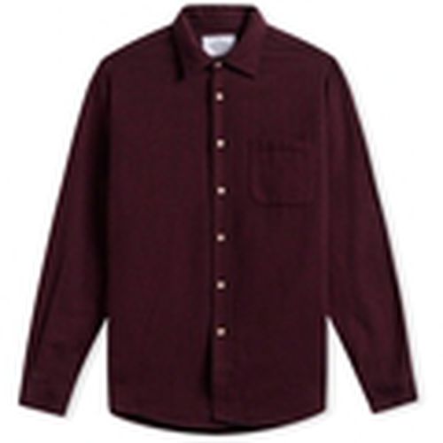 Camisa manga larga Teca Shirt - Bordeaux para hombre - Portuguese Flannel - Modalova