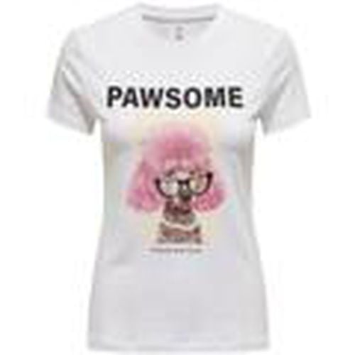 Tops y Camisetas 15291975-White Pawso para mujer - Only - Modalova