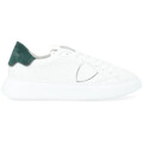 Deportivas Moda Zapatilla Templo blanco con cuenta verde para mujer - Philippe Model - Modalova