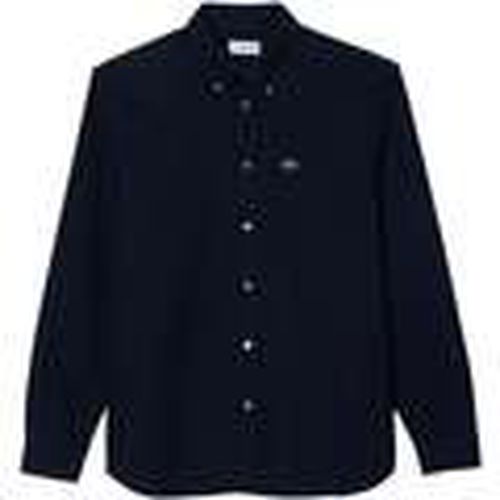 Camisa manga larga Regular Fit Oxford Shirt Navy Blue para hombre - Lacoste - Modalova