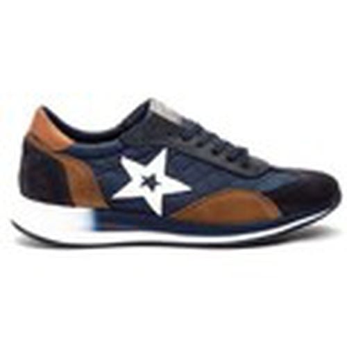 Zapatos Zapatillas Casual de piel azules para hombre - Route 83 - Modalova