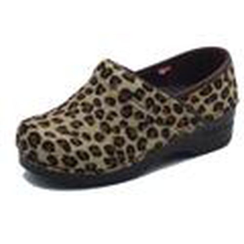 Sandalias 458806 Fur Brown para mujer - Sanita - Modalova