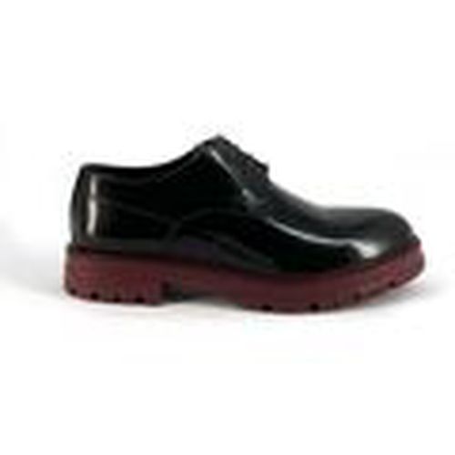 Zapatos Bajos Italo - Leather Black/Burgundy para hombre - Duca Di Morrone - Modalova