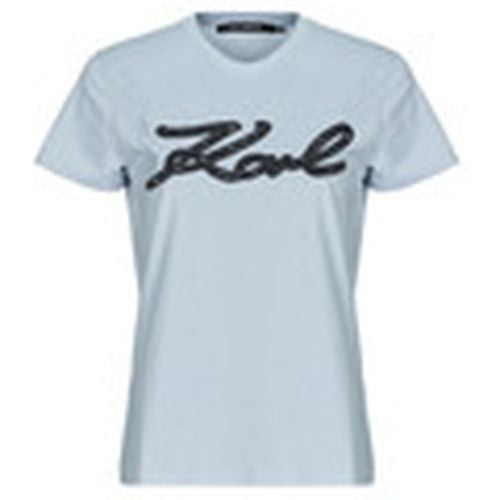 Camiseta BOUCLE KARL SIGNATURE T-SHIRT para mujer - Karl Lagerfeld - Modalova