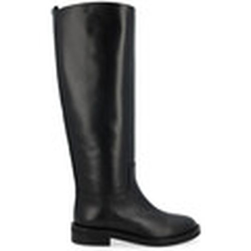 Botas Bota de cuero negro de lujo para mujer - Via Roma 15 - Modalova