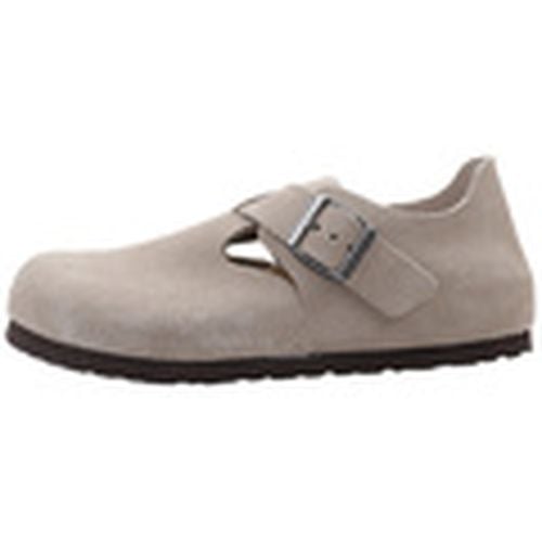 Zuecos London Shearling LEVE Taupe para mujer - Birkenstock - Modalova