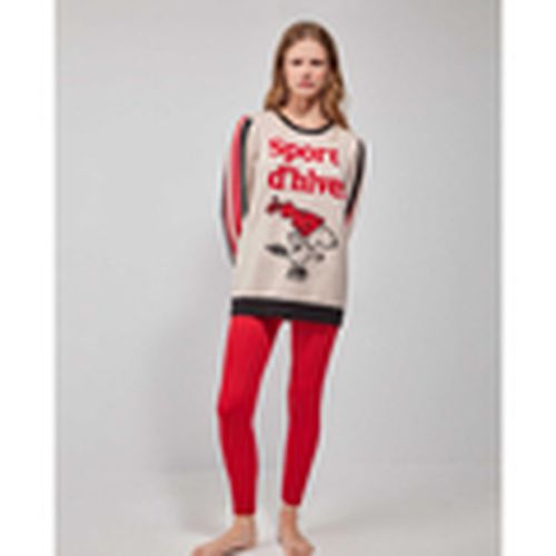 Pijama Pijama conjunto sudadera punto y leggins Snoopy para mujer - Gisela - Modalova