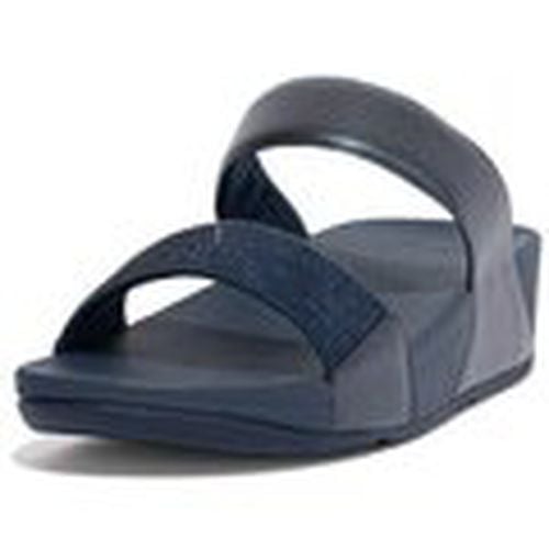 Sandalias LULU CRYSTAL EMBELLISHED SLIDES MIDNIGHT NAVY para mujer - FitFlop - Modalova