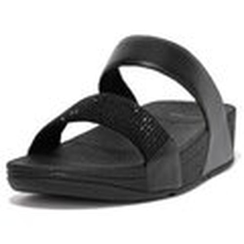 Sandalias LULU CRYSTAL EMBELLISHED SLIDES ALL BLACK para mujer - FitFlop - Modalova