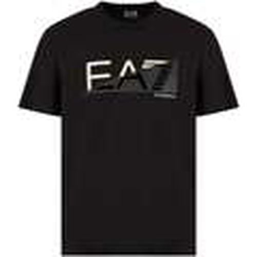 Tops y Camisetas Mixed Logo Series T-Shirt Black para hombre - Ea7 Emporio Armani - Modalova