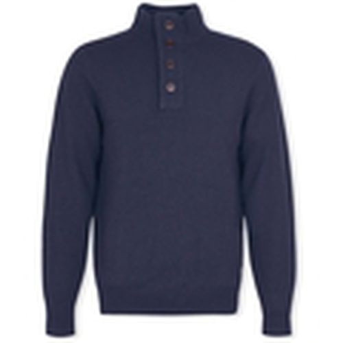 Jersey Patch Half Zip Knit - Navy para hombre - Barbour - Modalova