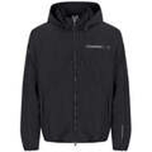 Cazadora Nylon Athletic Mix Hooded Jacket - Black para hombre - Ea7 Emporio Armani - Modalova