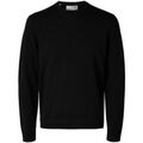 Jersey 16094647 MERINO CREW-BLACK para hombre - Selected - Modalova