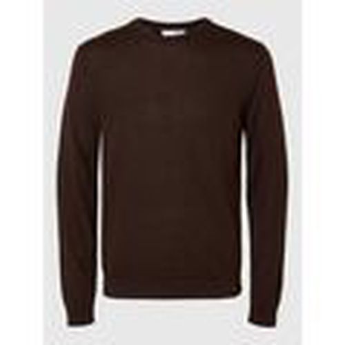 Jersey 16094647 MERINO CREW-CHOCOLATE TORTE para hombre - Selected - Modalova