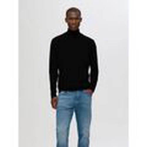 Jersey 16094653 MERINO ROLL NECK-BLACK para hombre - Selected - Modalova