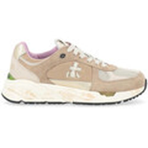 Deportivas Moda Zapatilla Fundido en ante y tejido técnico beige para mujer - Premiata - Modalova