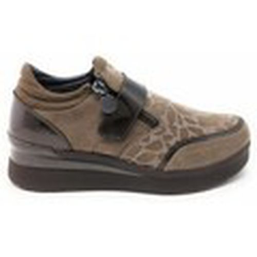 Deportivas Moda DEPORTIVA CREAM-48 NUBUCK TAUPE para mujer - Stonefly - Modalova