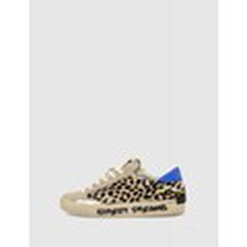 Zapatillas ZAPATILLA DISTRESSED LEOPARDO para mujer - Crime London - Modalova