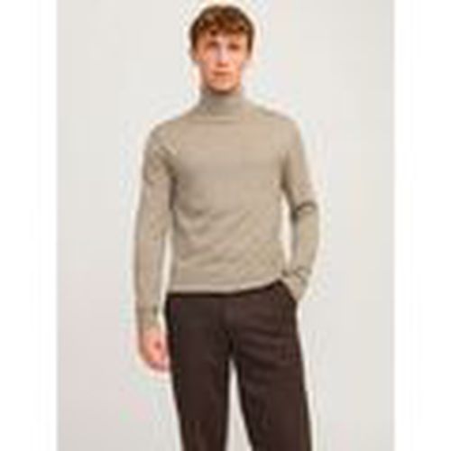 Jersey 12216829 MERINO ROLL NECK-GREIGE para hombre - Jack & Jones - Modalova