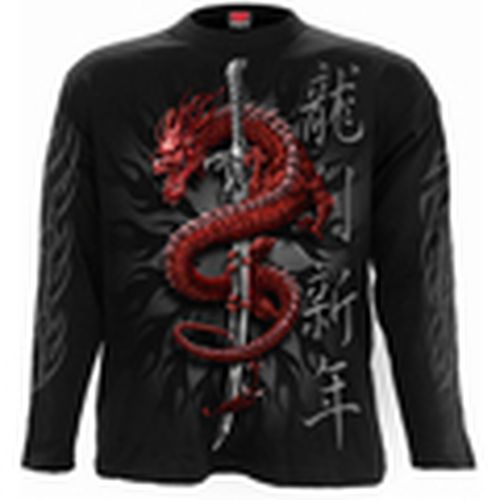 Camiseta manga larga Oriental Dragon para mujer - Spiral - Modalova