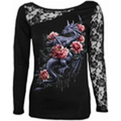 Camiseta manga larga Dragon Rose Slant para mujer - Spiral - Modalova