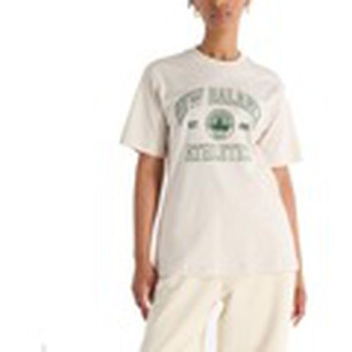 Tops y Camisetas ATHLETICS OVERSIZED CREST T para mujer - New Balance - Modalova