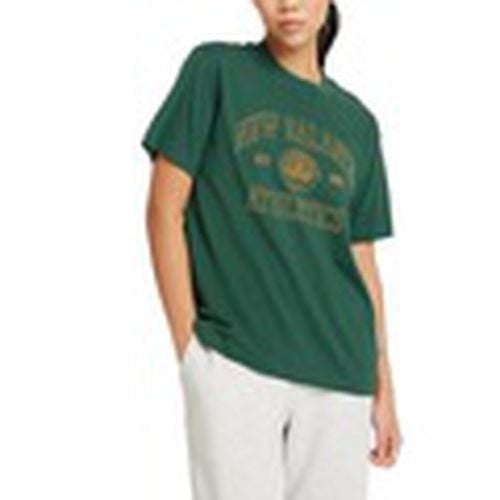 Tops y Camisetas ATHLETICS OVERSIZED CREST T para mujer - New Balance - Modalova