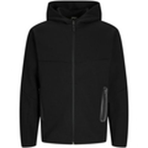 Jersey 12260150 JCOFUSION SWEAT ZIP HOOD NOOS BLACK para hombre - Jack & Jones - Modalova