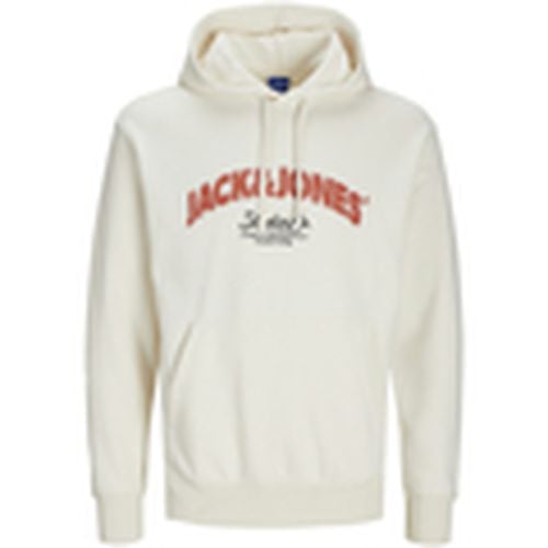 Jersey 12267584 JORBRONX ARCH BIG SWEAT HOOD UB ANTIQUE WHITE para hombre - Jack & Jones - Modalova