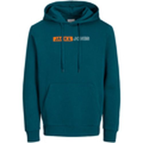 Jersey 12233599 JJECORP LOGO SWEAT HOOD PLAY NOOS DEEP TEAL PLAY 5 para hombre - Jack & Jones - Modalova