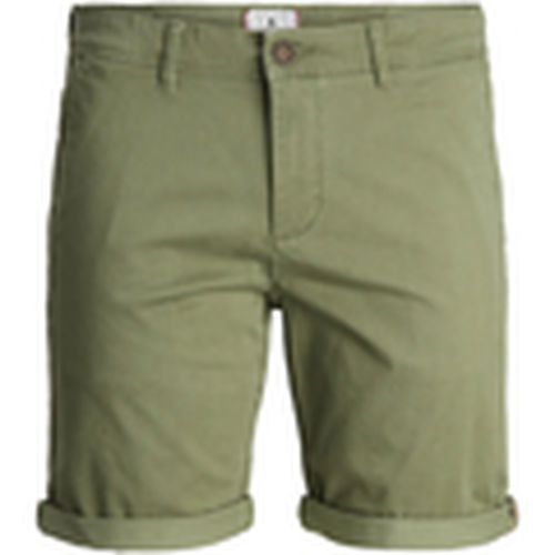 Short 12169212 JPSTBOWIE JJSHORTS SOLID SA SN PLS DEEP LICHEN para hombre - Jack & Jones - Modalova