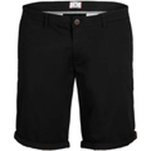 Short 12169212 JPSTBOWIE JJSHORTS SOLID SA SN PLS BLACK para hombre - Jack & Jones - Modalova